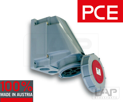 PCE CEE Wanddose Starkstrom Drehstrom 63A 400V VDE IP66/67 wasserdicht