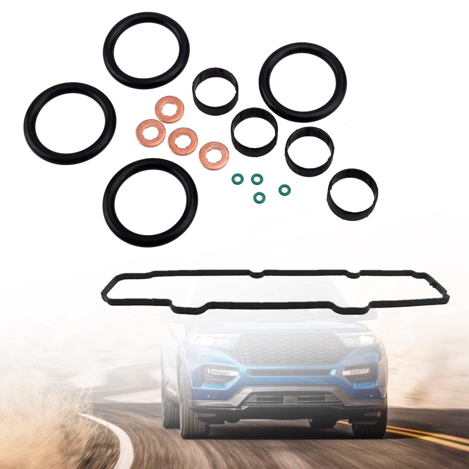 For Ford Fiesta Fusion 1.4 TDCI Fuel Fuel Injector Seal Kit Rocker
