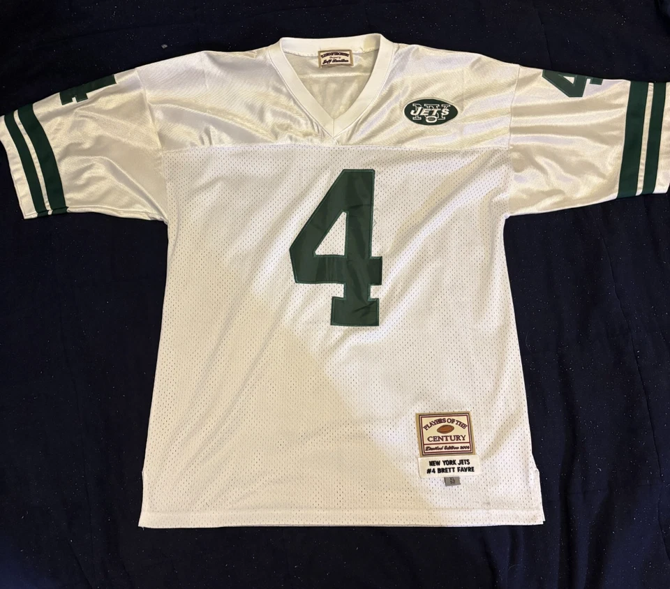 Camiseta BRETT FARVE Cosida JETS (52 XL) Jugadores del Siglo 2004 Edición Limitada Foto 2 de 4