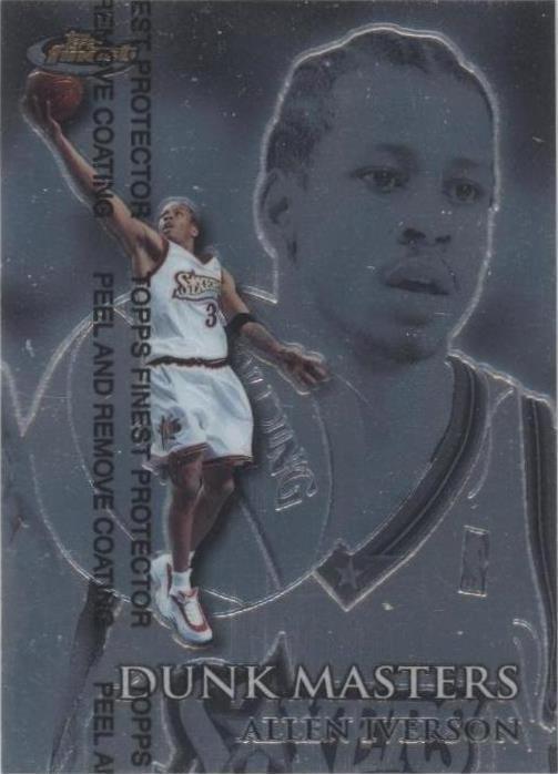 1999-00 Topps Finest - Dunk Masters Allen Iverson #DM12 /750 for