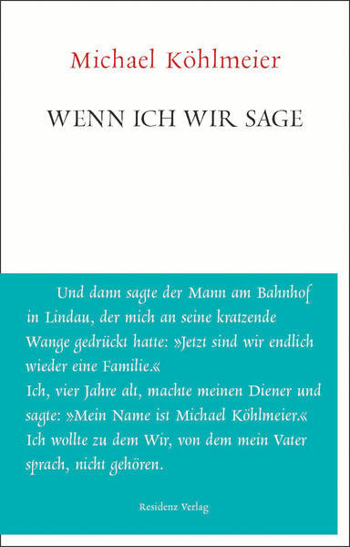 Thumbnail - Wenn Ich Wir Sage | Michael Köhlmeier | 2019 | Deutsch