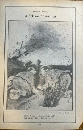 1916 World War I Cartoons Germany France England United States - Picture 2 of 5