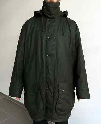 VINTAGE BARBOUR 2in1 BORDER WAX LINER HOOD MENS JACKET HUNTING C46