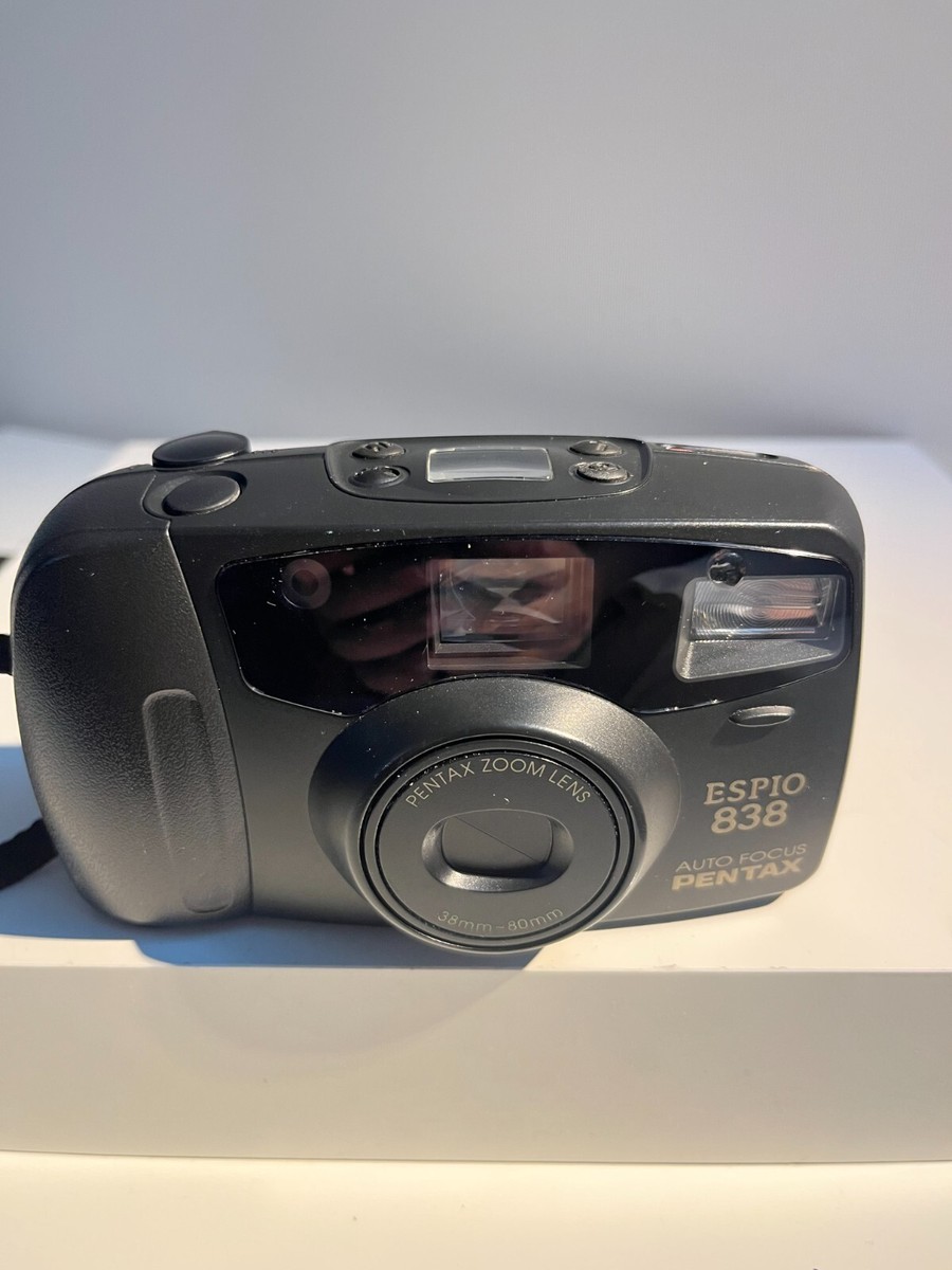 VINTAGE PENTAX ESPIO 838 AF Zoom Point Shoot 35mm Film Camera QD DATE  TESTED