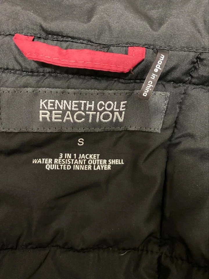 Men’s Kenneth Cole Reaction Black 3 In 1 Jacket Size S - Image 2 of 4