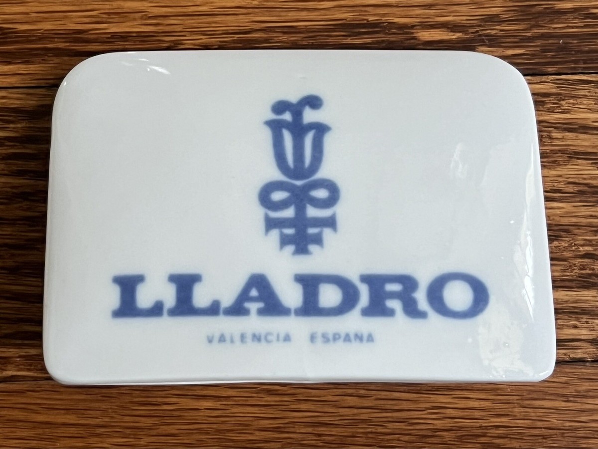 Vintage Lladro Display Sign Authentic Dealer Label Plaque