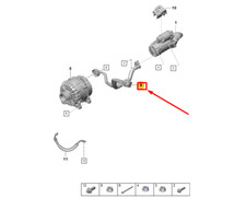 PORSCHE 718 CAYMAN 982 Starter- und Lichtmaschinenverkabelung 0PB971793C