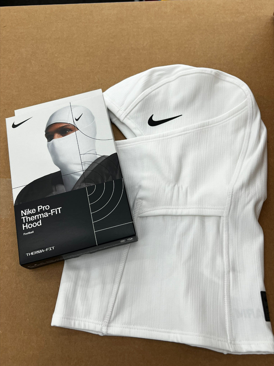 Nike Pro Hyperwarm Hood Ski Mask White Therma-Fit Brand NEW