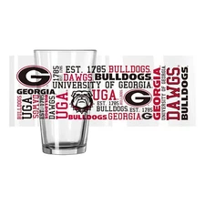 Georgia Bulldogs Boelter NCAA 16oz Spirit Pint Glass(1)