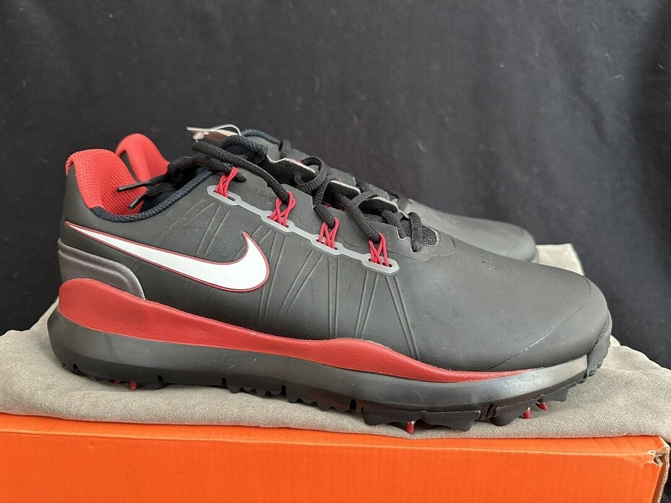 Nike Tiger Woods TW14 Golf Shoes Black Red 605390001 TW13 US 12 / UK 11 W NEW eBay