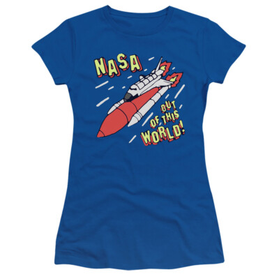 NASA Apollo 11 Juniors T-Shirt Out of this World Royal Tee