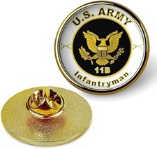 Gold U.S. Army Infantryman 11B MOS Lapel Pin Tie Suit Shirt Lapel Pin