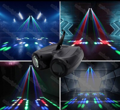LED Double Moon Flower Effect Stage Light DJ Disco Party RGBW KTV Show Lighting