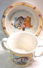 Royal Doulton Winnie the Pooh Gift Baby Set 2 pc Bowl Cup Pooh Friends