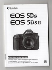 Canon EOS 5DS / 5DSR / 5DS R Genuine Camera Instruction Manual Guide In English