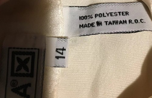 LOUBELLA Cream / Ivory Colored Career Blouse with Subtle Contrast Pattern Sz 14 - Picture 9 of 11