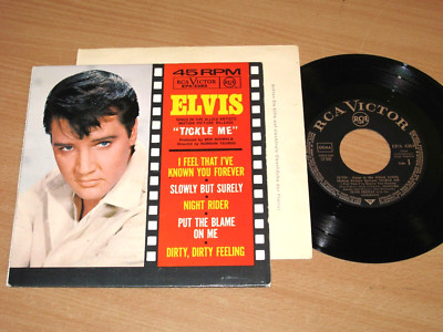 ELVIS PRESLEY  7'' EP SINGLE - TICKLE ME / GERMAN EPA-4383 PRESS in MINT