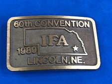 International Franchise Association IFA 60th convention Lincoln NE Belt Buckle