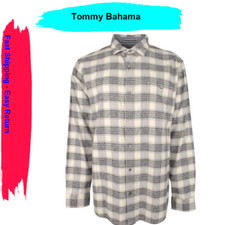  158 Tommy Bahama Men's Canyon Beach Rancho Check Flannel Shirt, 3XLT
