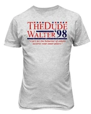 Abides The Dude - Walter The Big Lebowski Retro T-shirt