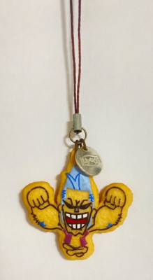 Franky One Piece Lipton icing cookie Mascot Keychain Shueisha Smile From Japan