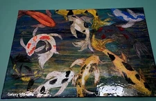 art handmade/ koi in the pond