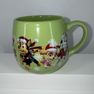 Paw Patrol 12oz Christmas Holiday Green Mug Hot Cocoa 2018 Puppies Dogs Cup