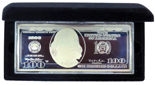 Billete de 100 dólares Troy 1996 cuarto de libra 4 oz prueba Washington Mint .999 certificado de autenticidad puro - Imagen 2 de 9