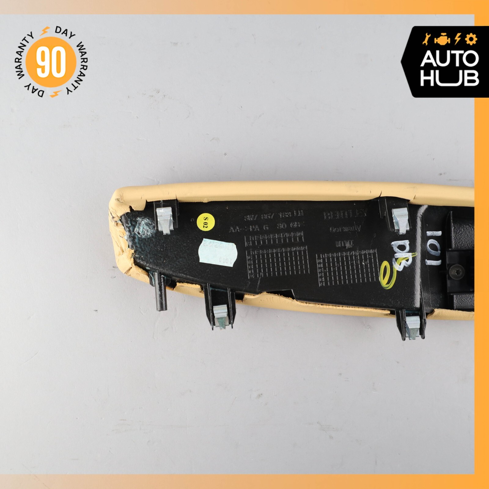 12-18 Bentley Continental GTC Rear Left Interior Door Panel Armrest OEM 71k