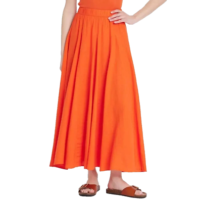 Womens Pull-on A-line Maxi Skirt Universal Thread Red S | eBay Womens Pull-on A-line Maxi Skirt Universal Thread Red S | eBay