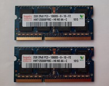 2x RAM Memory 4GB HYNIX Laptop HMT125S6BFR8C-H9 2GB PC3-10600S DDR3 SODIMM
