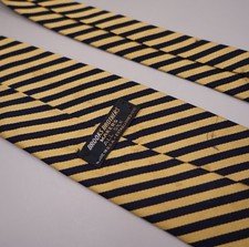 Vintage 70s Brooks Brothers Repp Tie Silk Made in USA Striped Regimental Ivy
