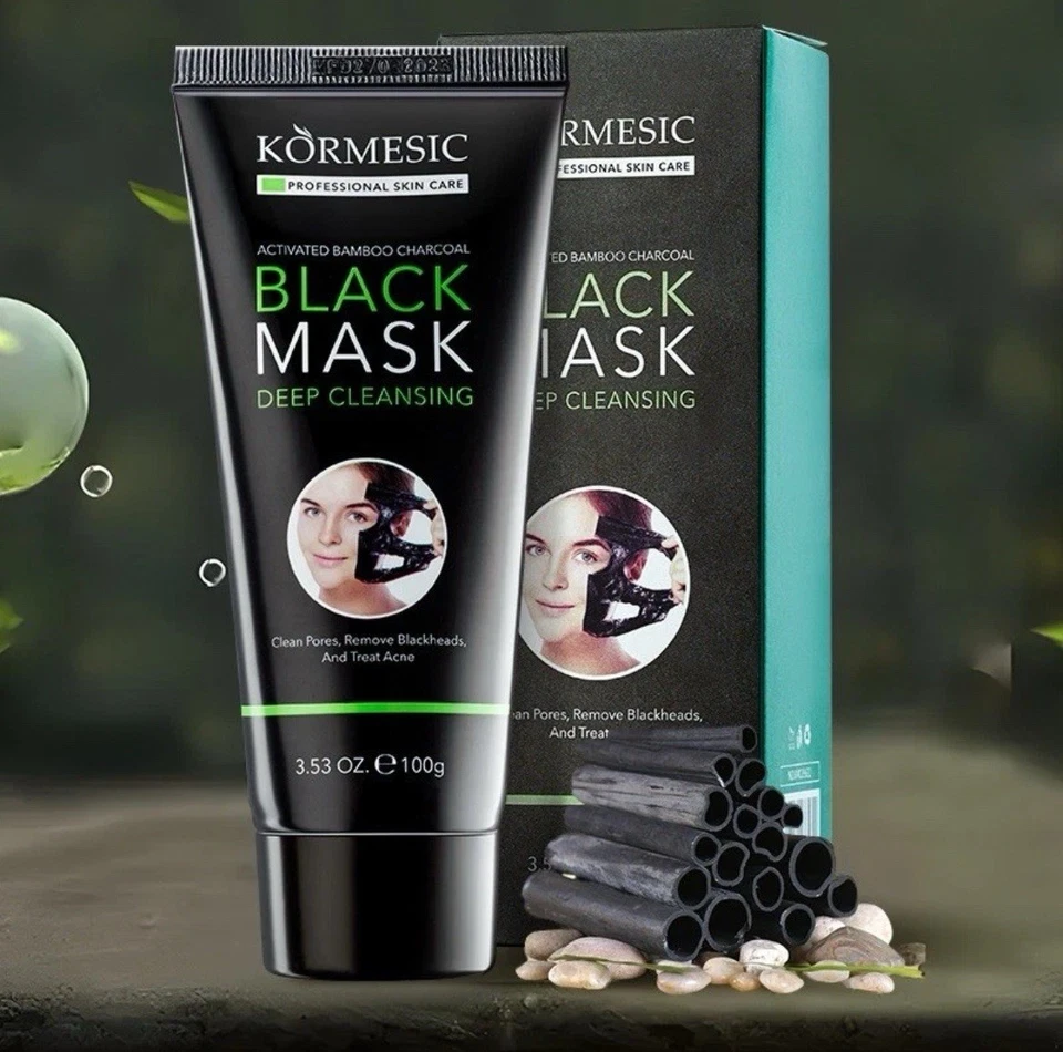 Mascarilla purificadora negra despegable limpieza facial removedor de espinillas máscara de carbón Foto 2 de 4