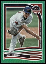 2024 Panini Stars & Stripes USA Baseball #119 Zach Strickland Green