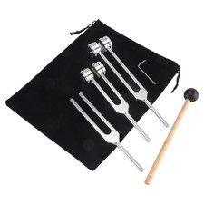 2X((128Hz, 256Hz, 512Hz)Tuning Fork Set, Tuning Forks with Reflex Hammer5658