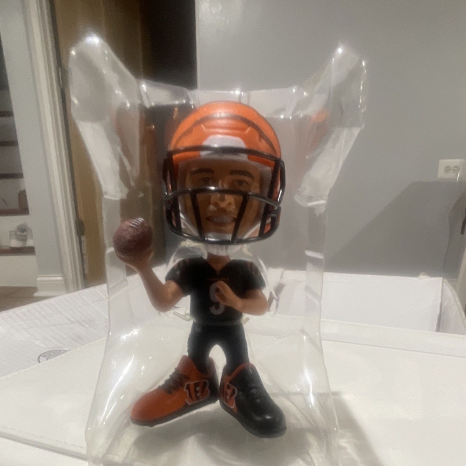 Cincinnati Bengals Joe Burrow #9 NFL Football Collectible Bobblehead Figure