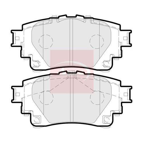 For TOYOTA bZ4X EAM1 2021 on BRAKE PADS (FRONT) (R90) PAD2308