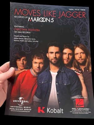 Moves Like Jagger Sheet Music   Maroon 5 feat. Christina Aguilera
