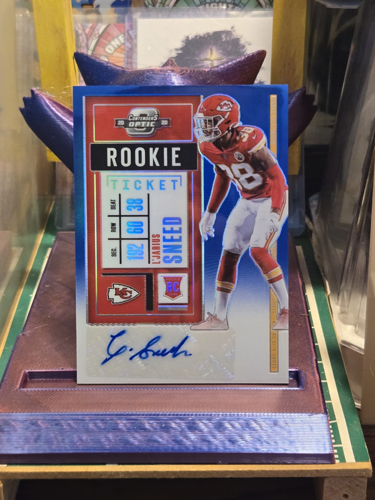 L'Jarius Sneed Panini Contenders Optic #207 Autograph-Blue