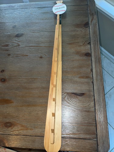 Wall Mounted Wood Baseball Bat Shaped Hat Holder Dillon