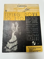 Fred Astaire autograph on sheet music Flying Down to Rio