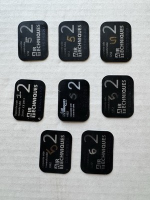 Lot of (8) ScanX Phosphor Storage Plates ,  Air Techniques ,  Size 2