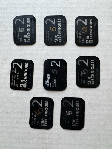 Lot of (8) ScanX Phosphor Storage Plates , Air Techniques , Size 2
