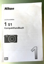 Nikon 1 S1 camera compact manual / manual, user manual