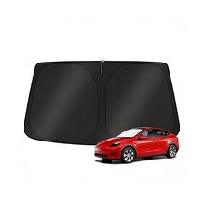 KUST Windshield Sun Shade for 2017-2026 Tesla Model Y/Model 3 Sunshade Access...