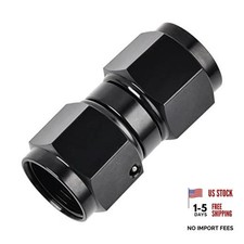 Female to Female Swivel Coupler Union Fitting Adapter 6AN Straight Aluminum 6AN