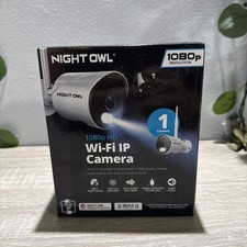Night Owl WM-CAM-WNP2LBU 1080p HD Wi-Fi IP Built-In Spotlight Camera - White