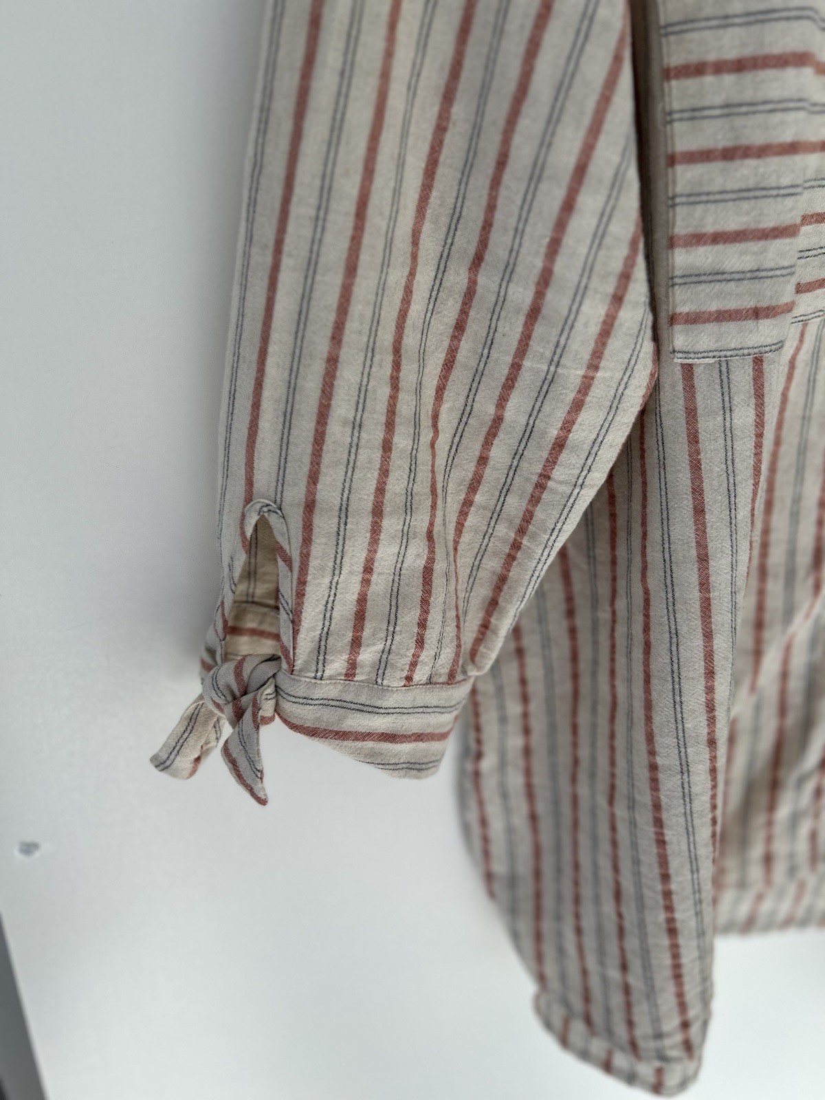 Ruby Rd. Blouse L Striped Button Front Cotton Lin… - image 3