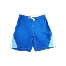 OP Ocean Pacific Swim Trunks Sz XL Mens Blue Cargo Board Shorts ZA1-55