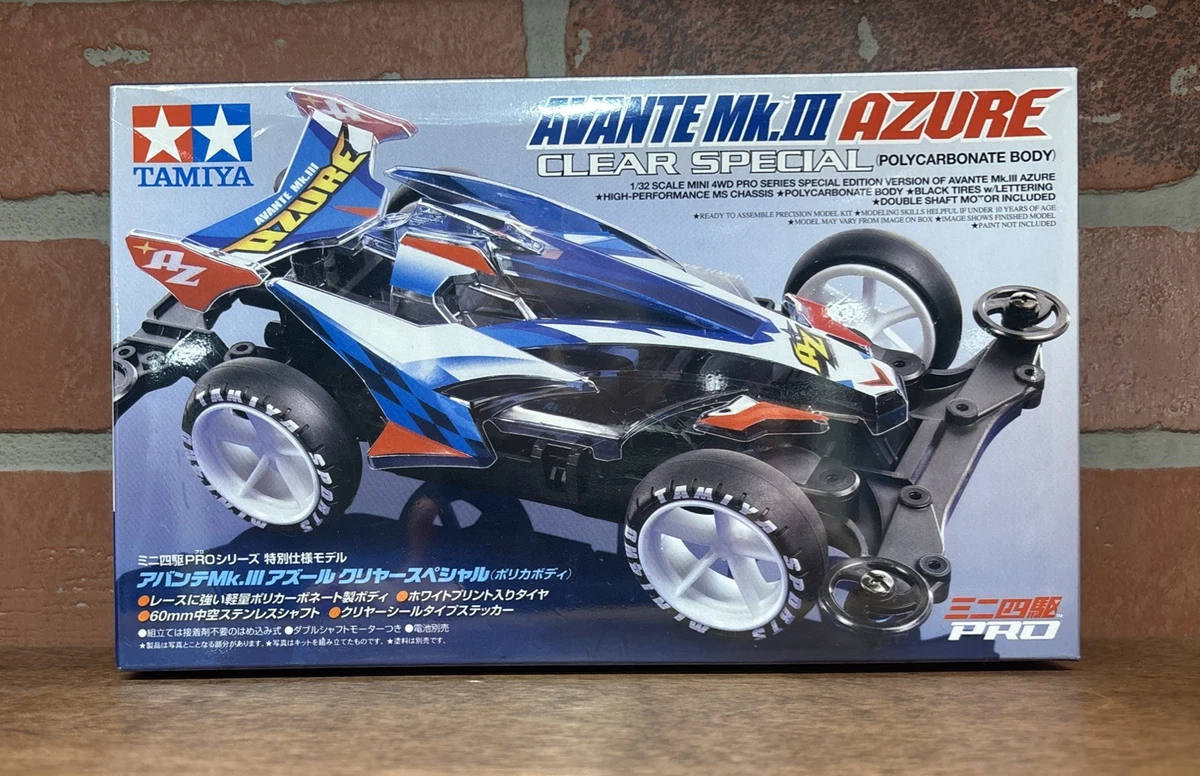 Tamiya Mini 4WD - 95464 - Avante Mk.III Azure Clear Special | eBay
